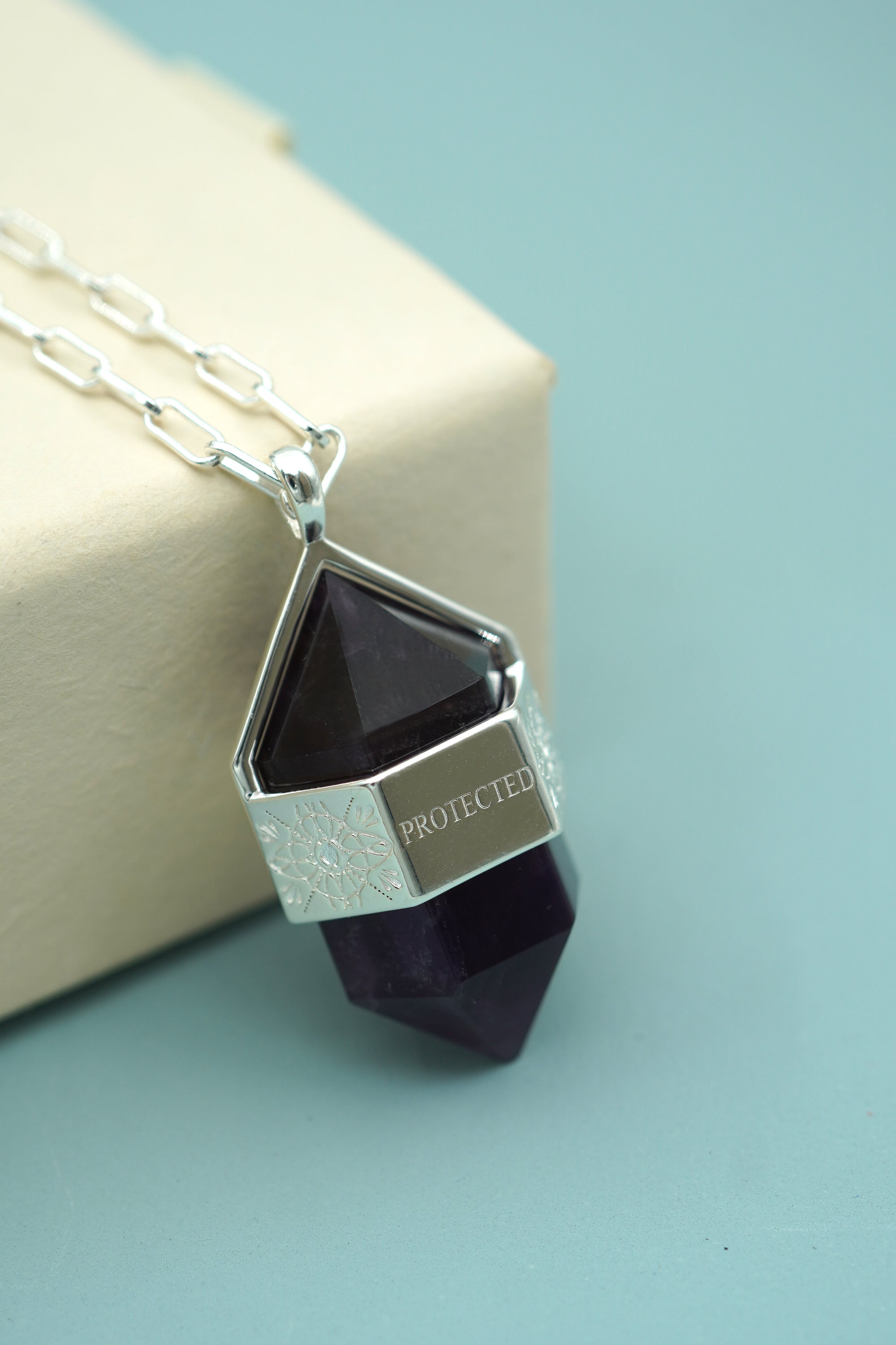 Forever Protected Amethyst Necklace - Silver