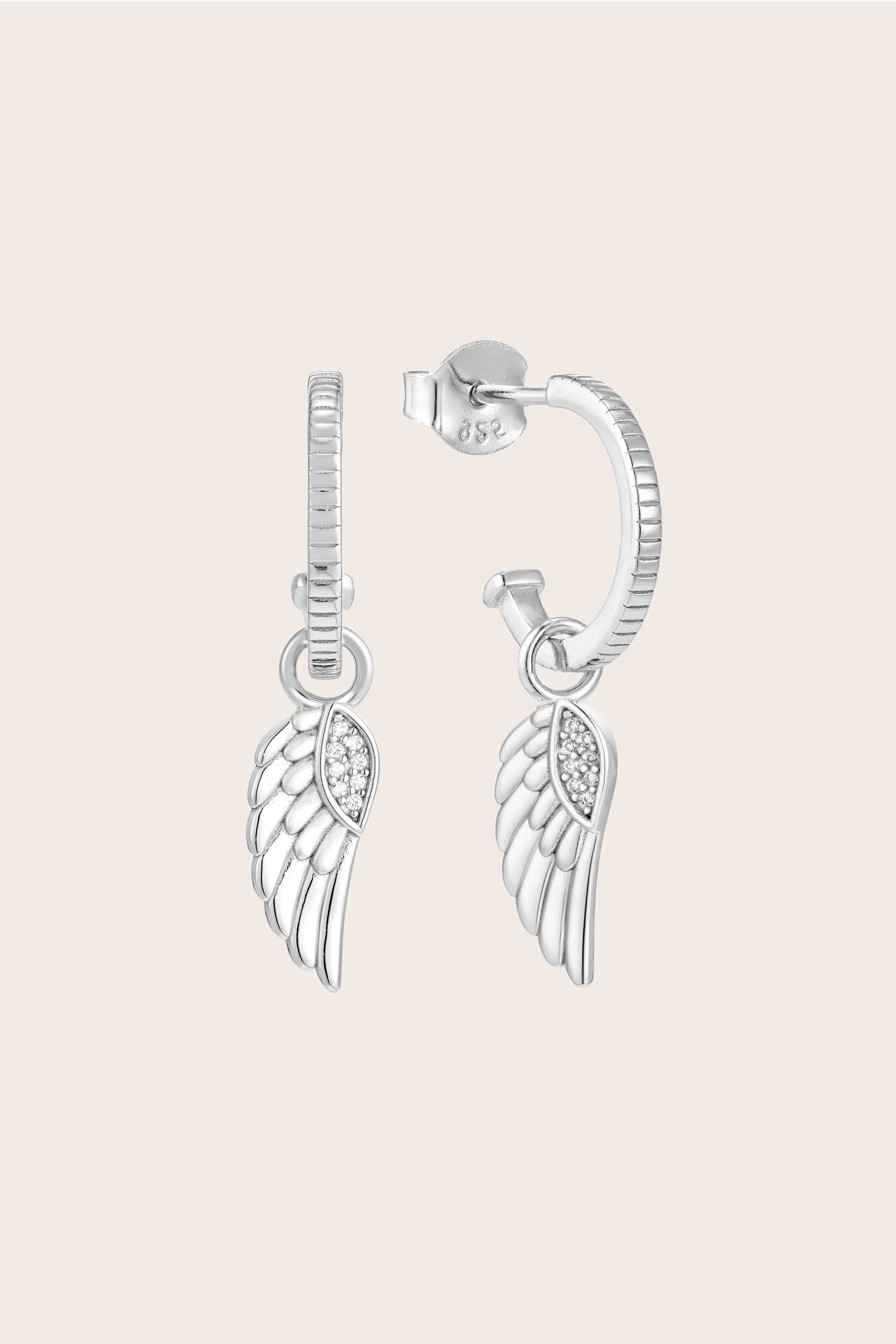 Guardian Angel Hoops - Silver