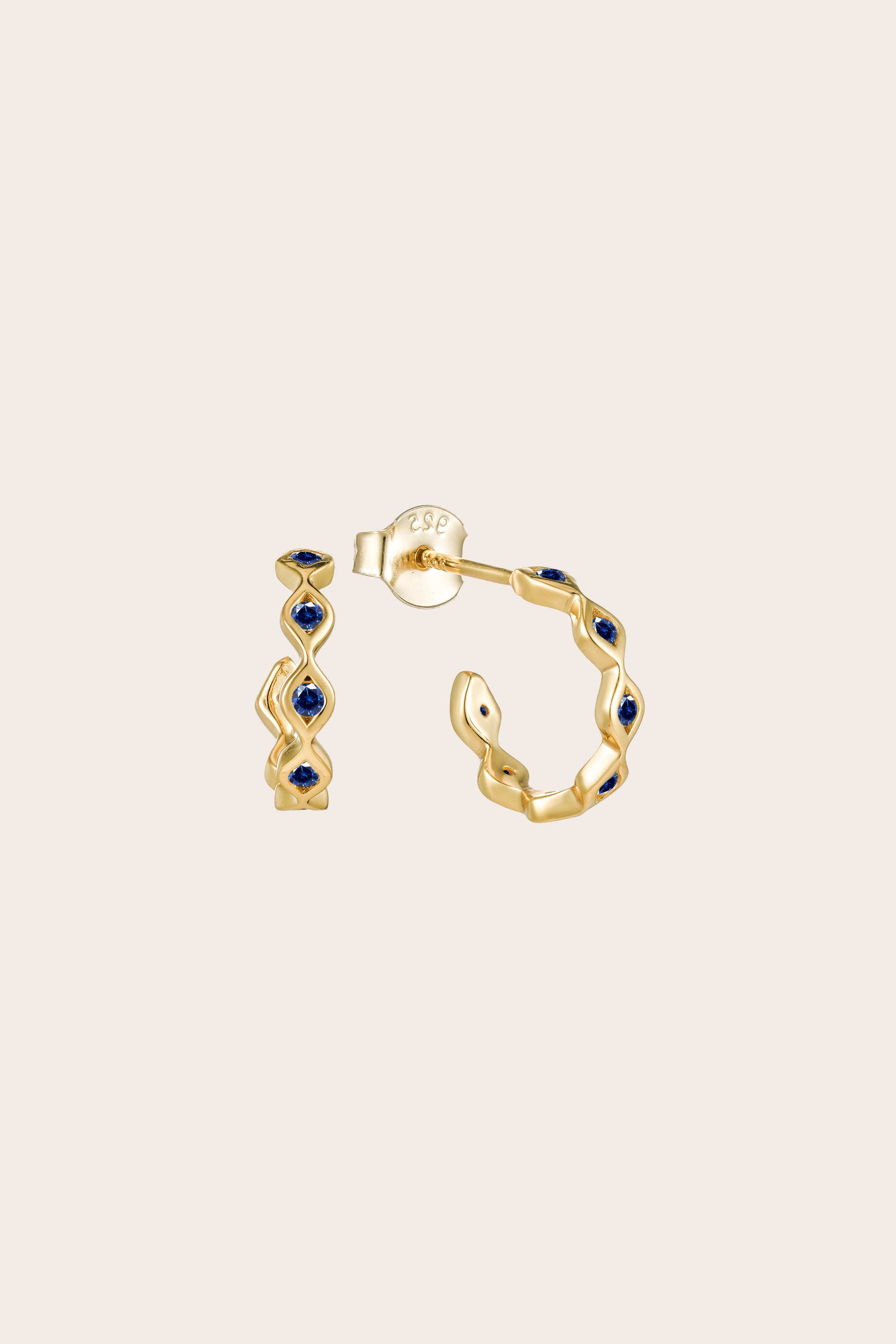 Eye of Clarity Hoops - Gold