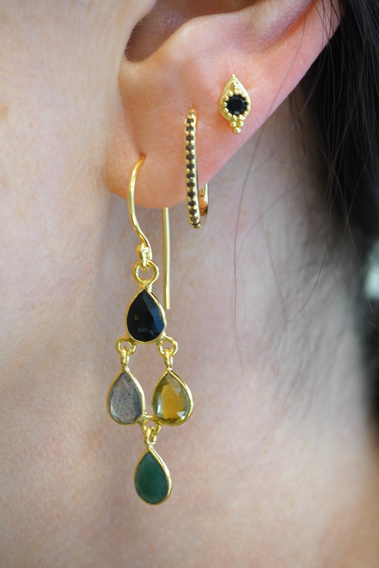 Forest Protector Earrings - Gold