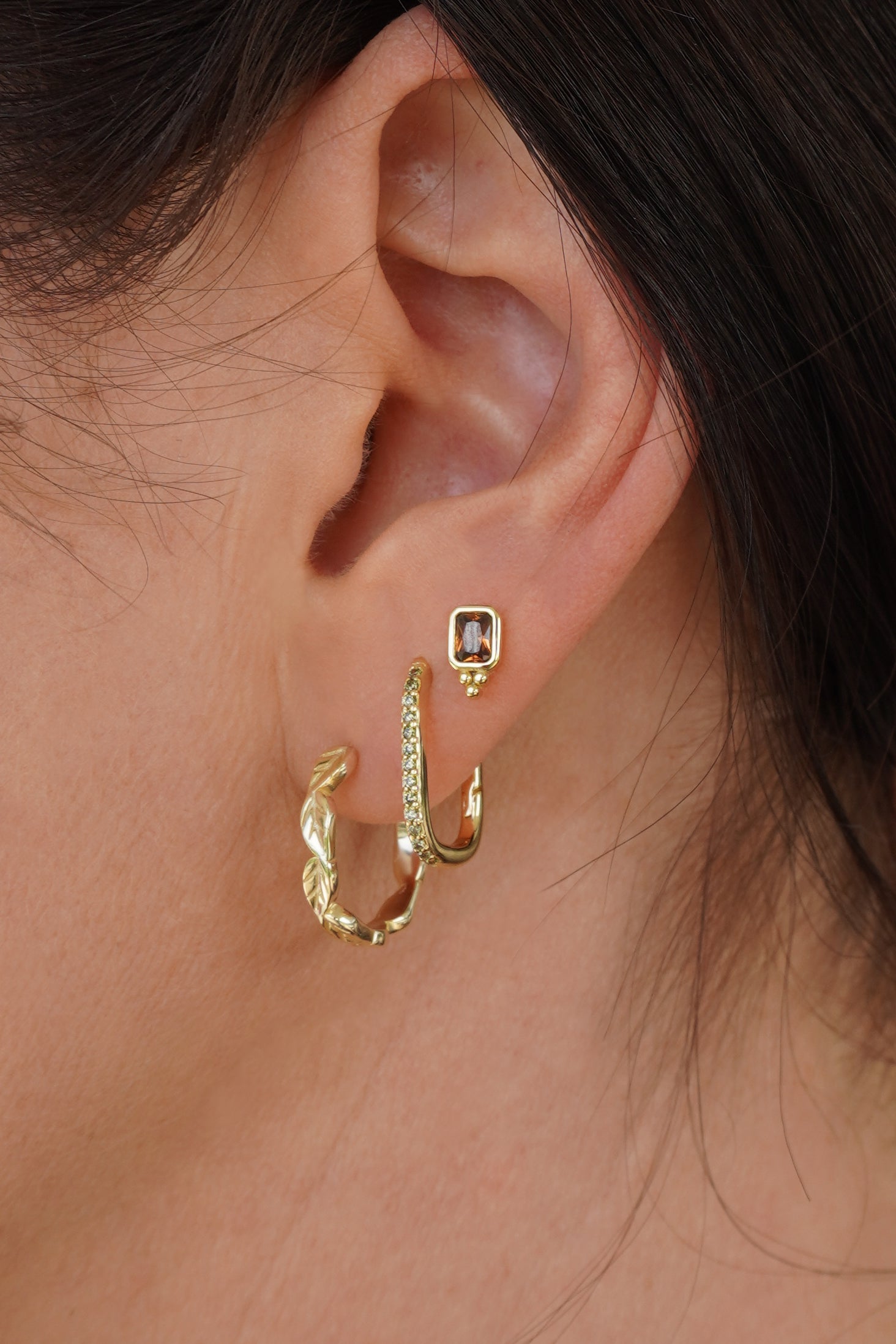 Earthbound Studs - Gold