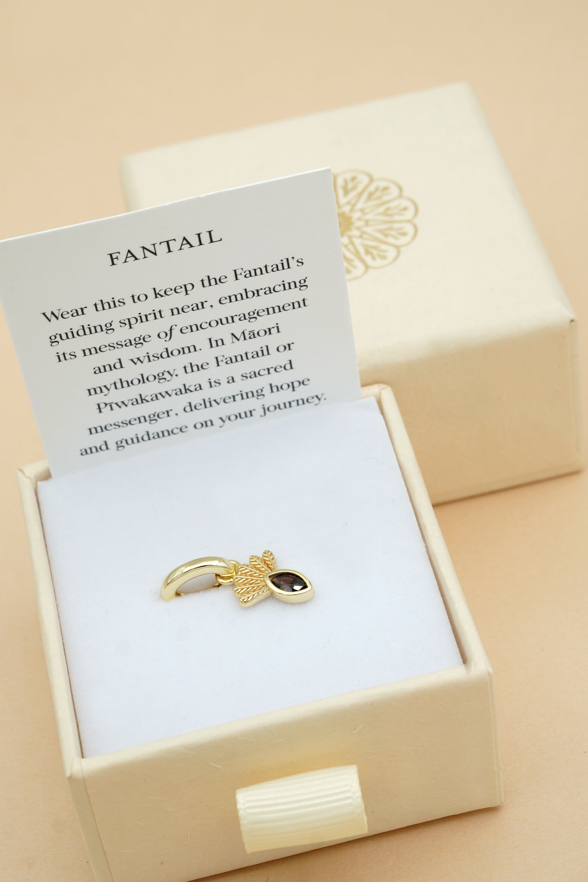 Fantail Charm - Gold