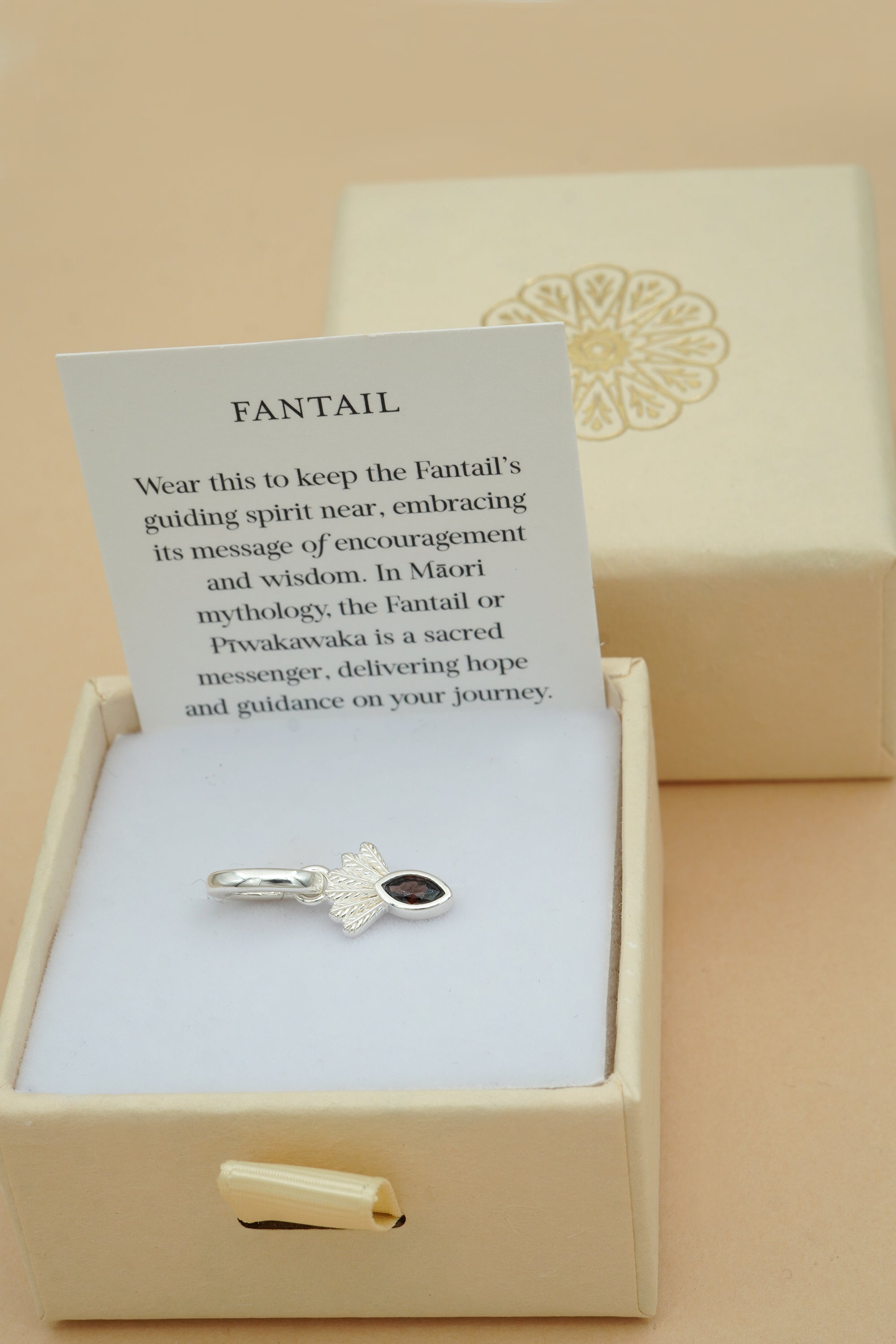 Fantail Charm - Silver