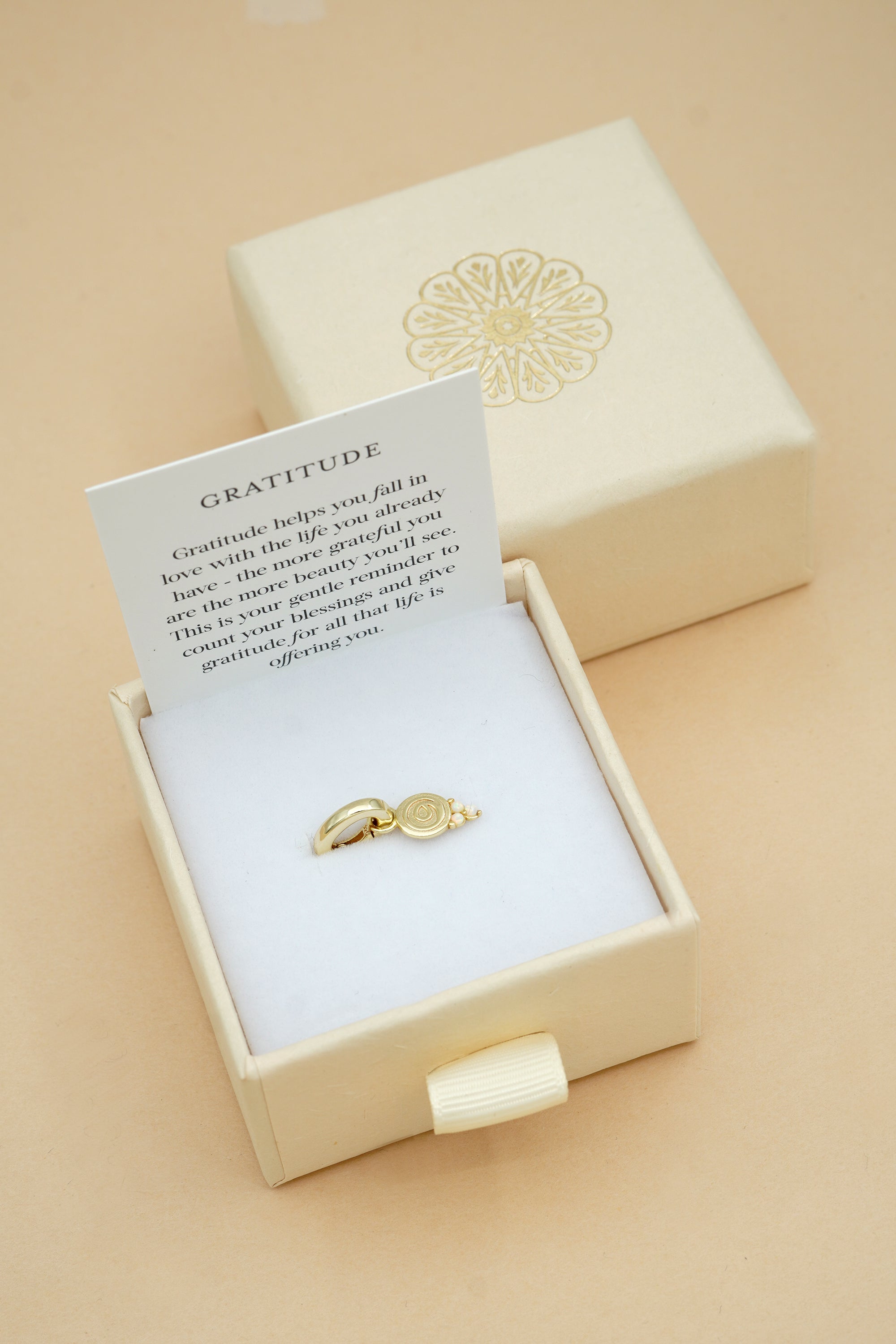 Gratitude Charm - Gold