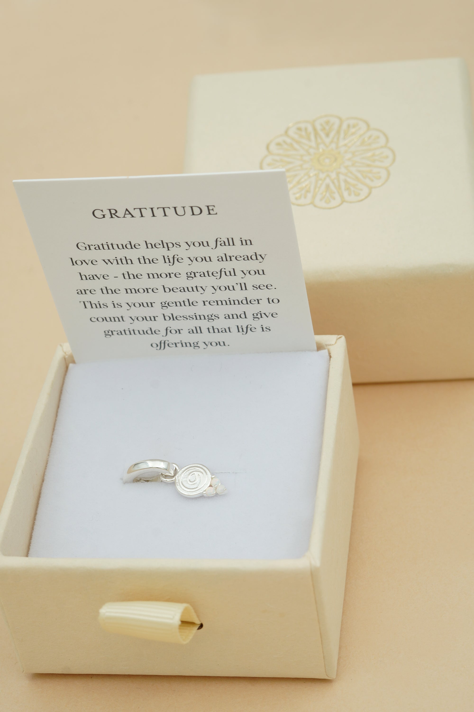 Gratitude Charm - Silver