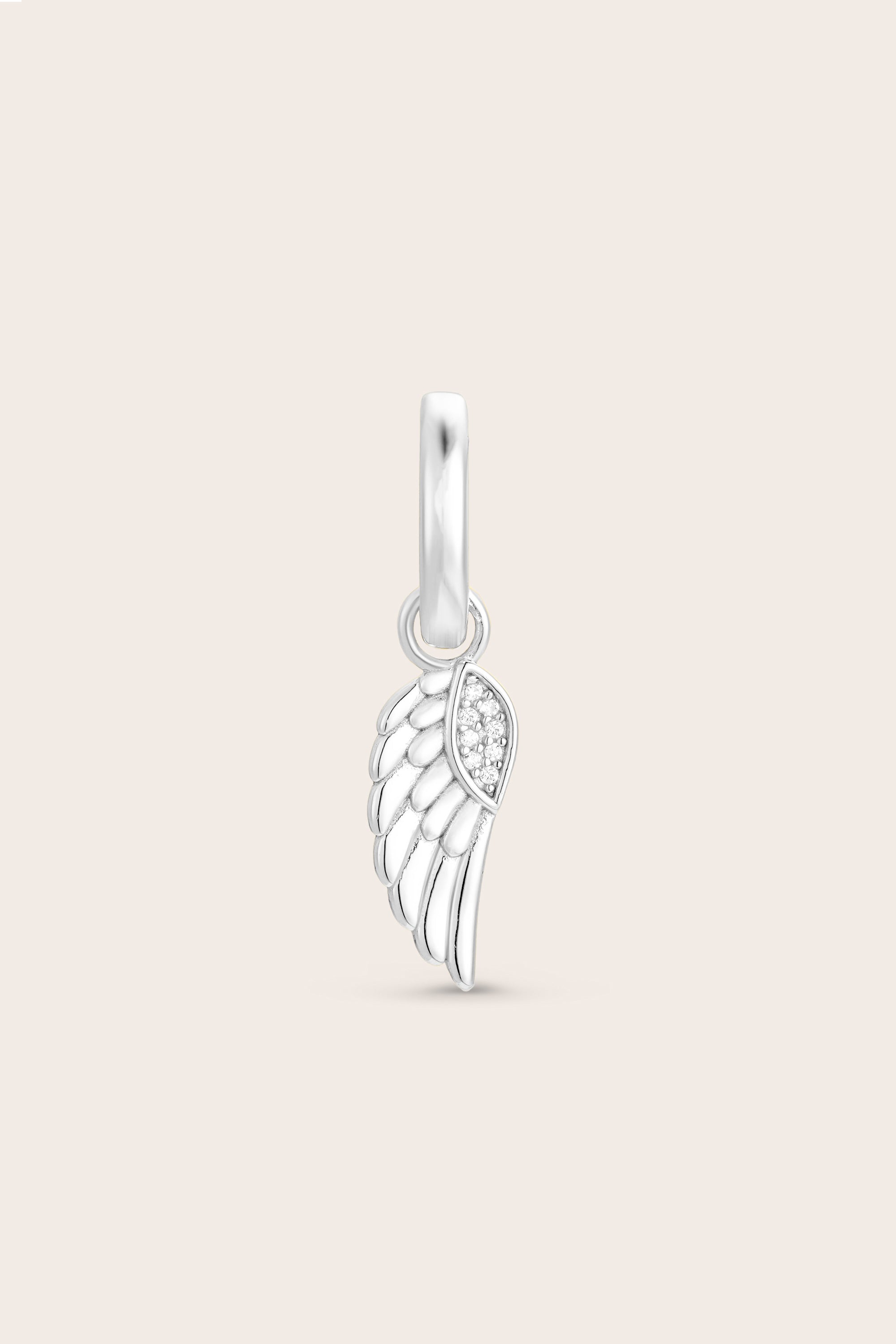 Guardian Angel Charm - Silver