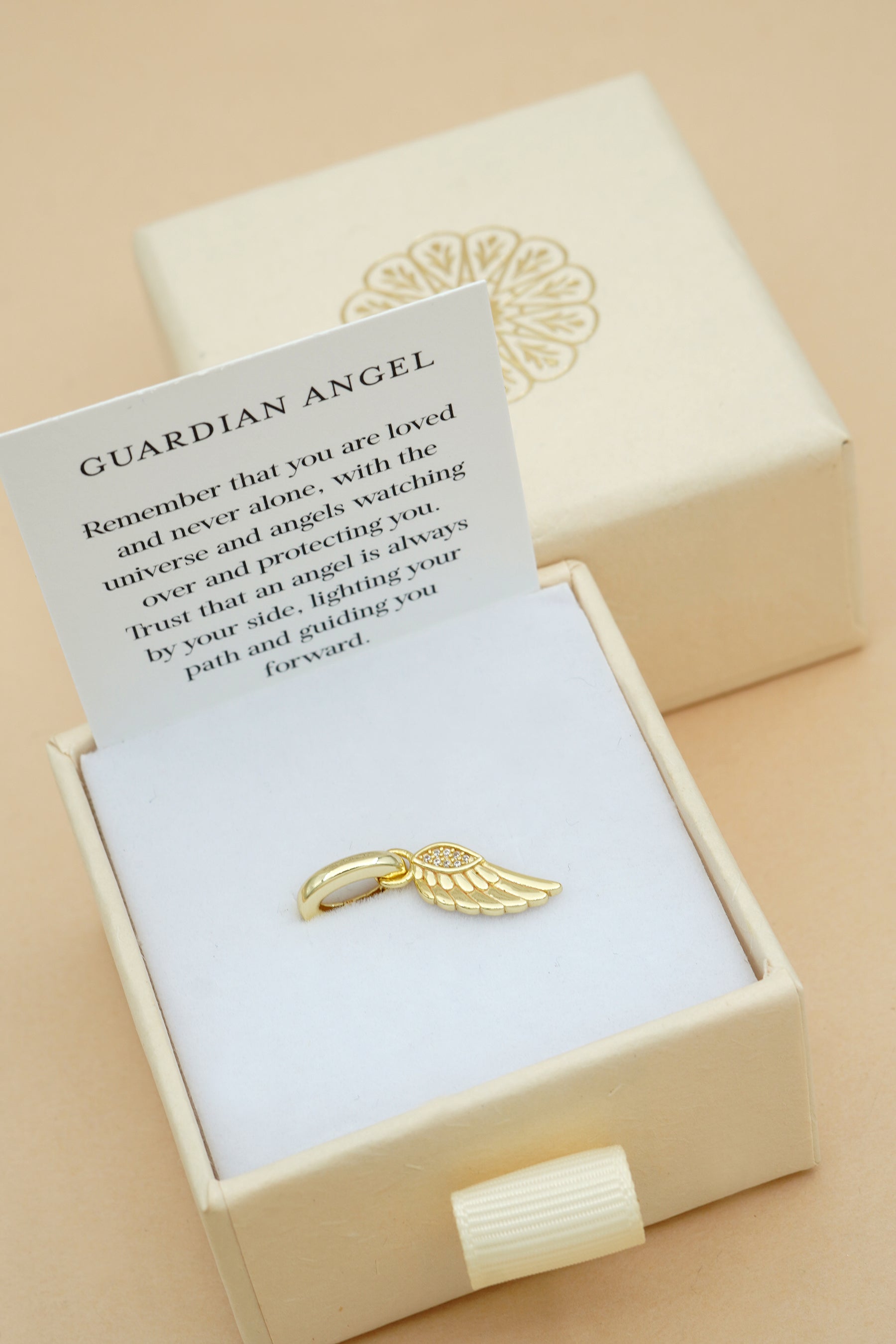 Guardian Angel Charm - Gold