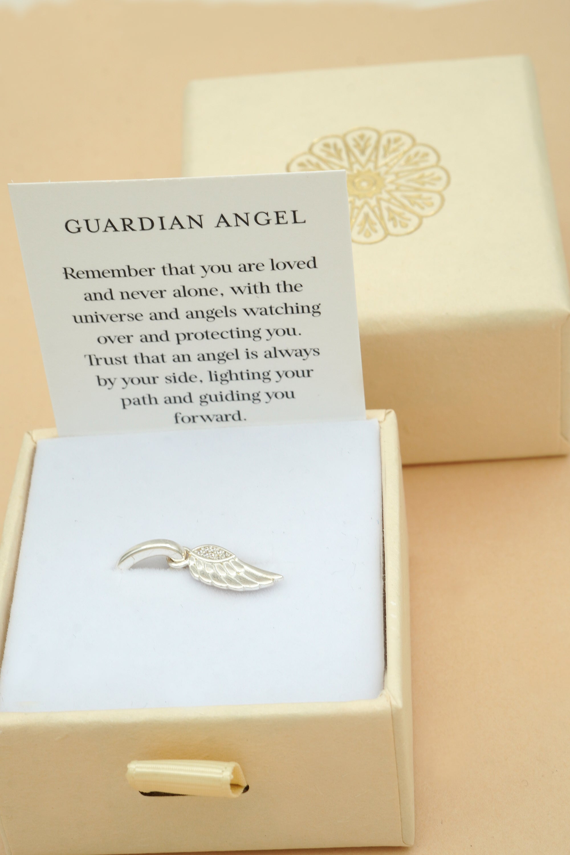 Guardian Angel Charm - Silver