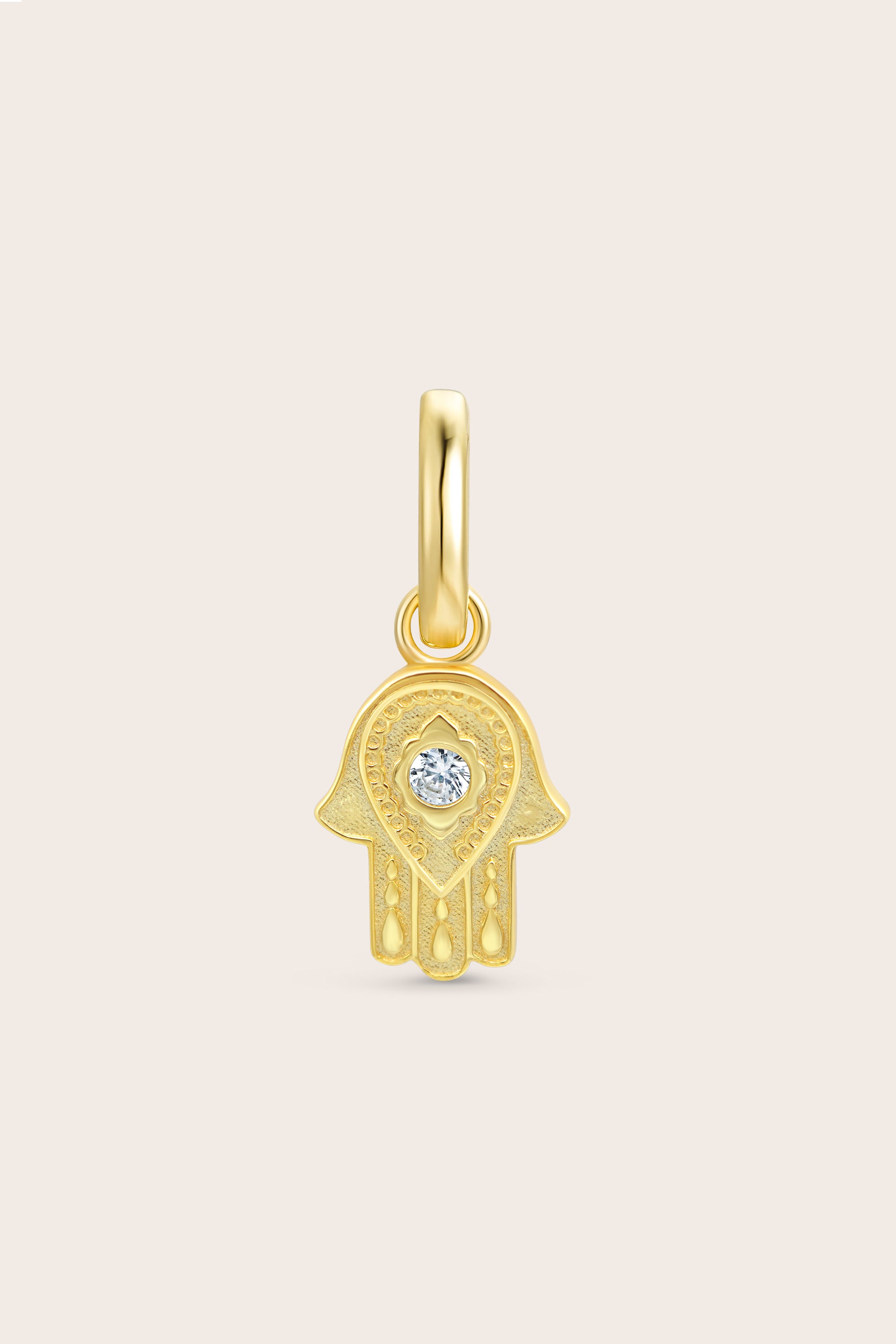 Hamsa Hand Charm - Gold