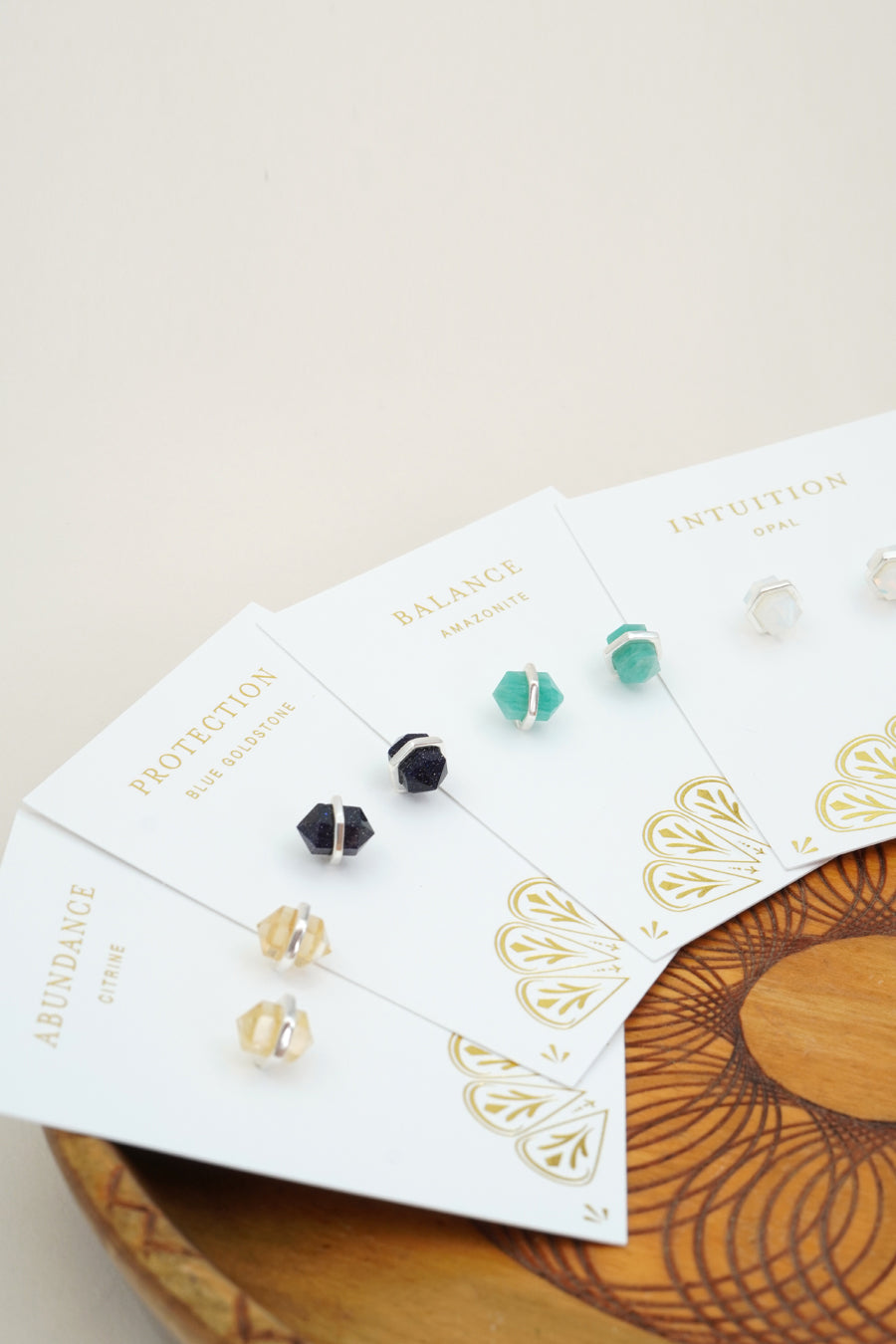 Protection Intention Studs - Gold