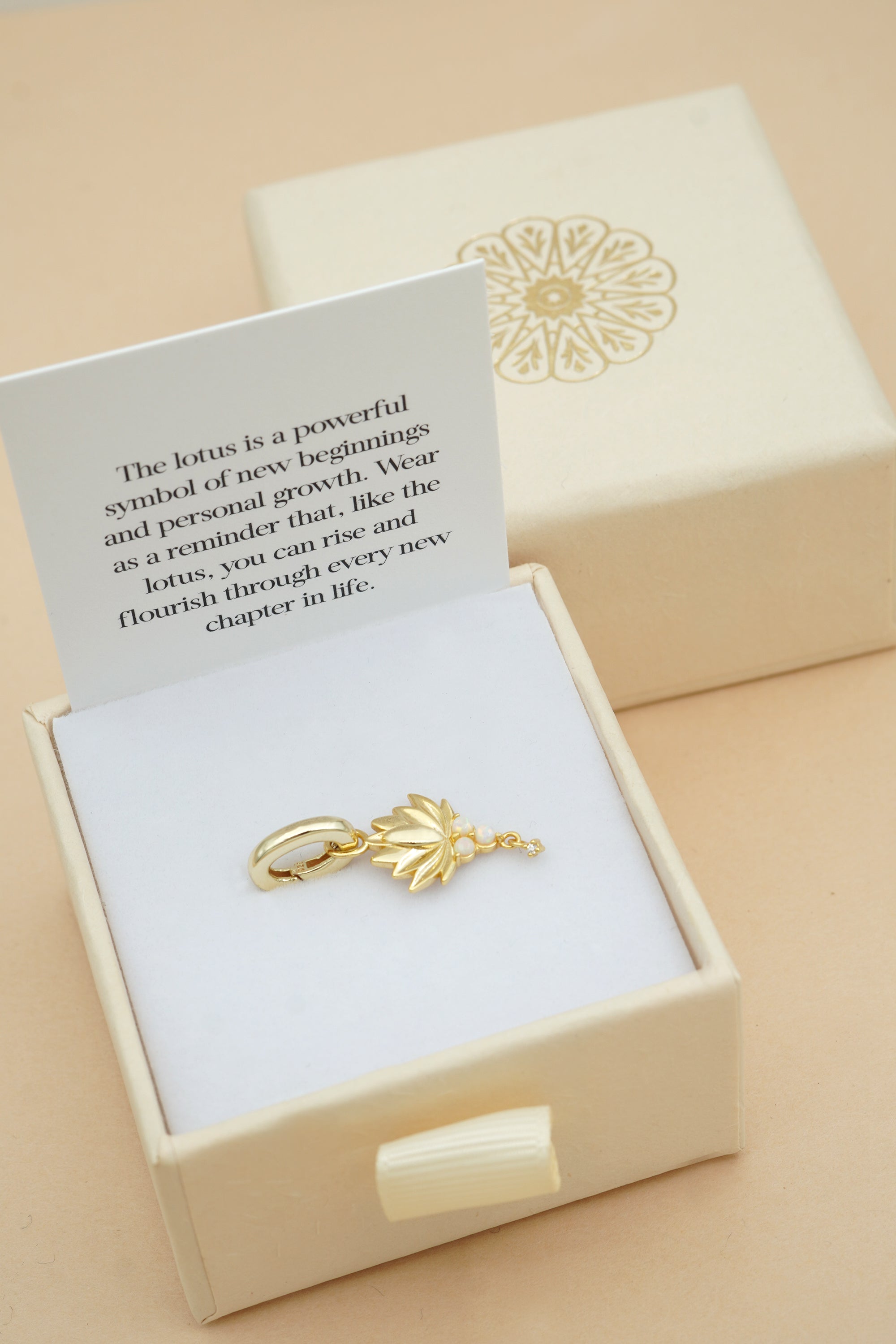 Lotus Charm - Gold