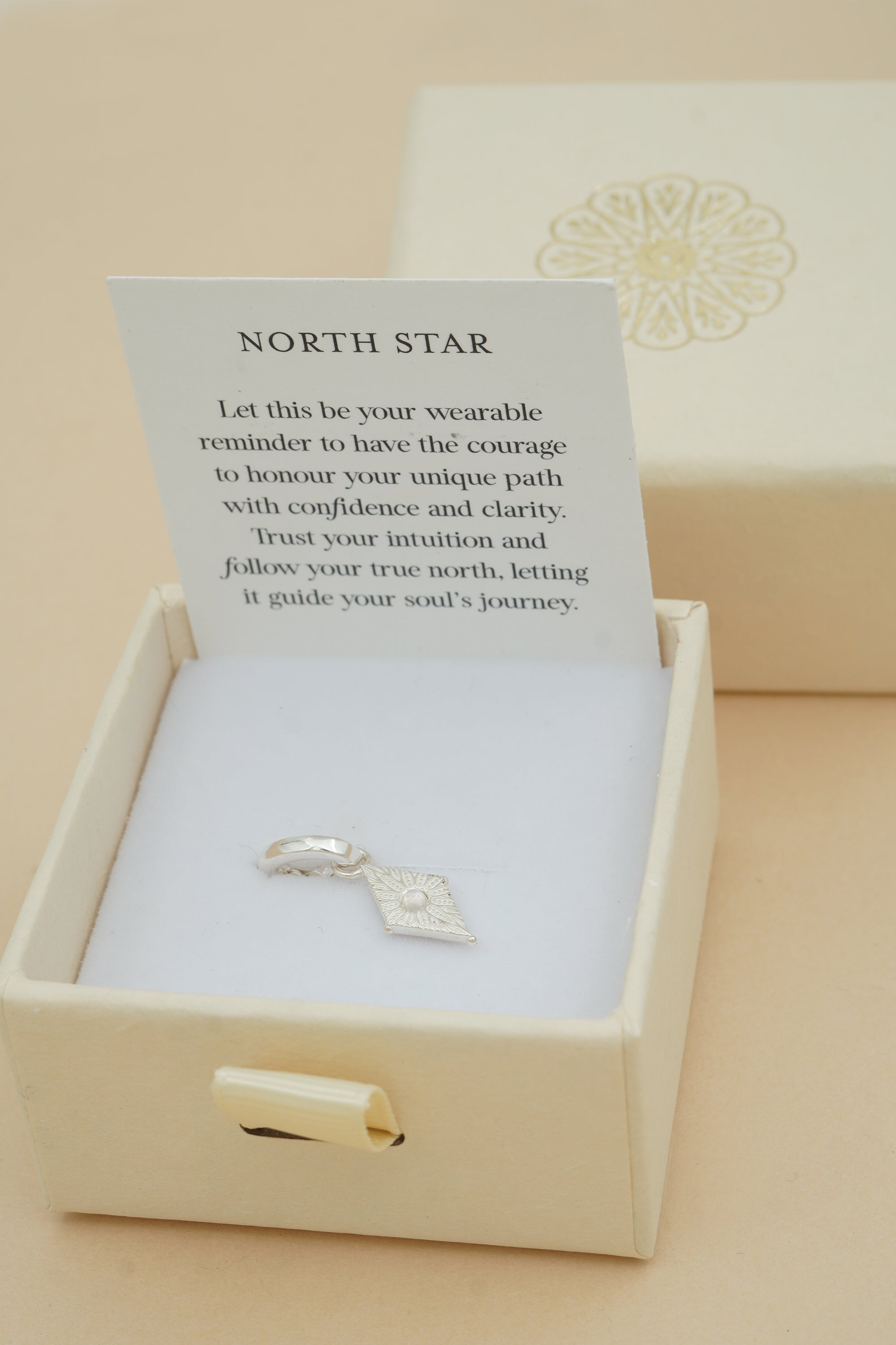 North Star Charm - Silver