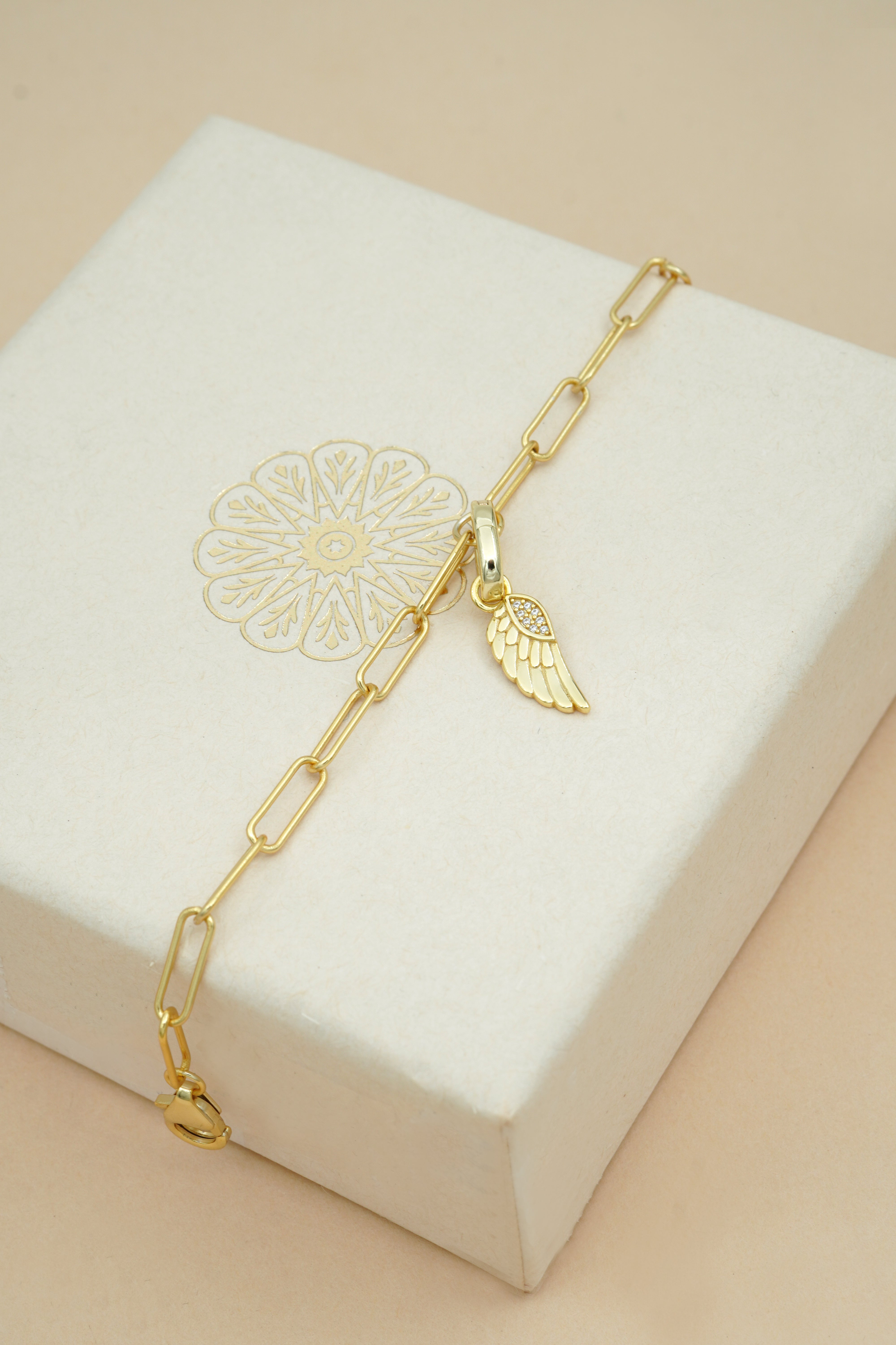 Paperclip Link Bracelet - Gold