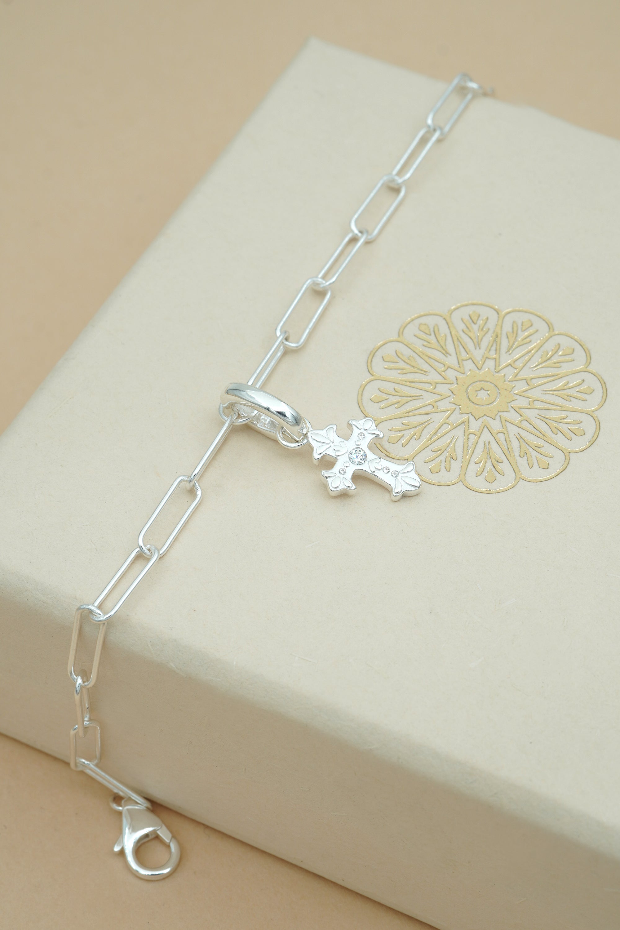 Paperclip Link Bracelet - Silver