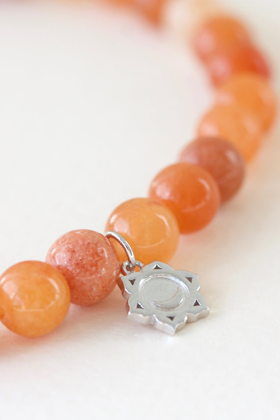 Sacral Chakra Bracelet Silver