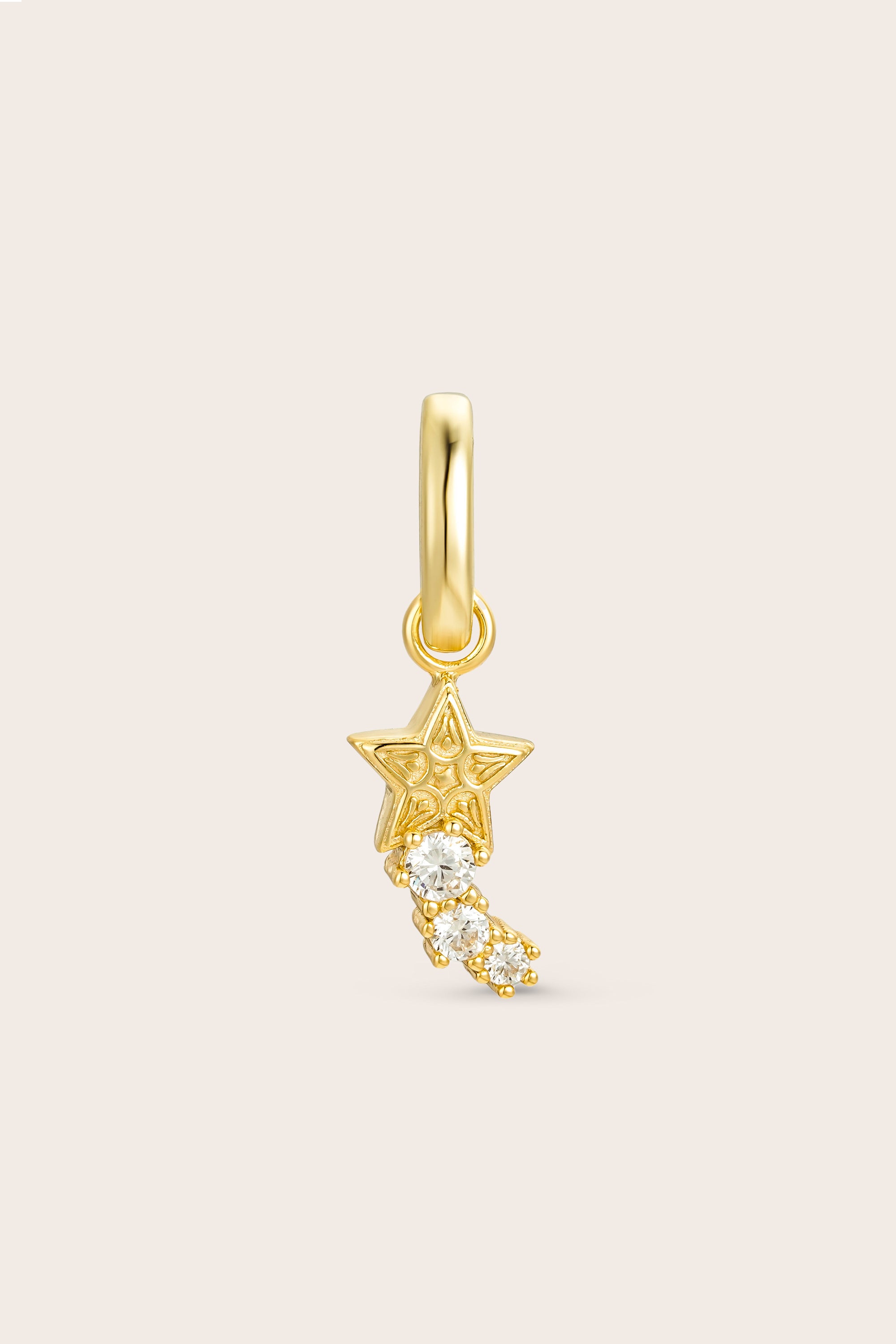 Shooting Star Charm - Gold