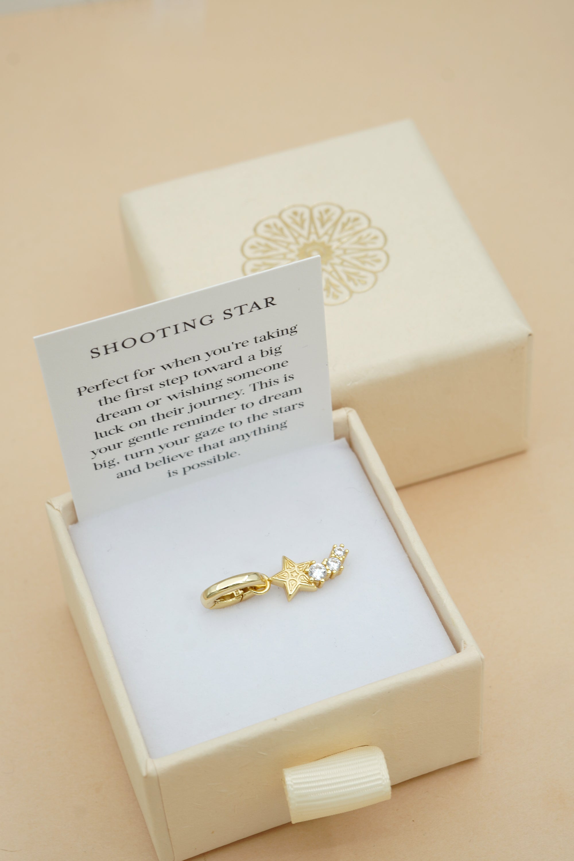 Shooting Star Charm - Gold