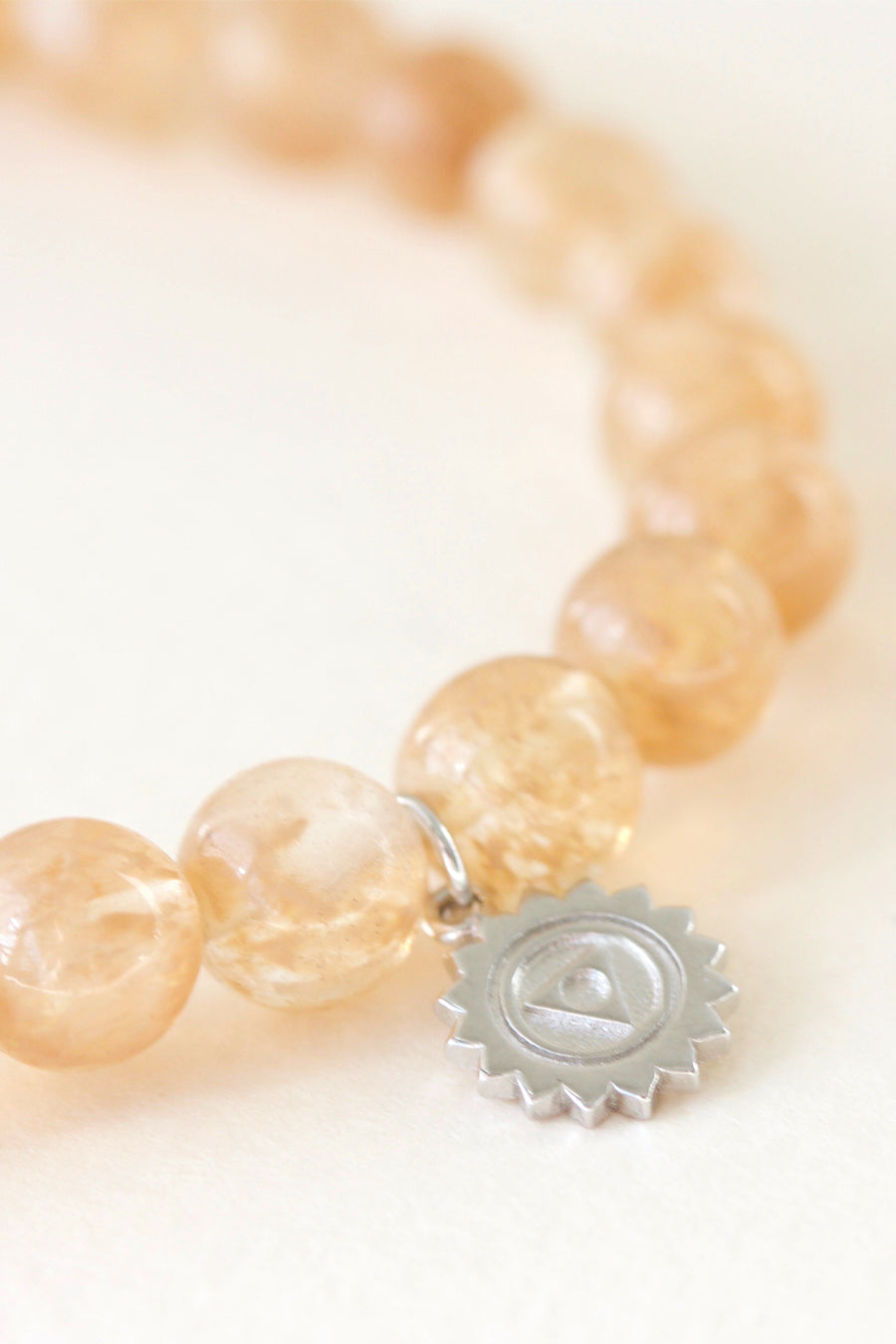 Solar Plexus Chakra Bracelet Silver