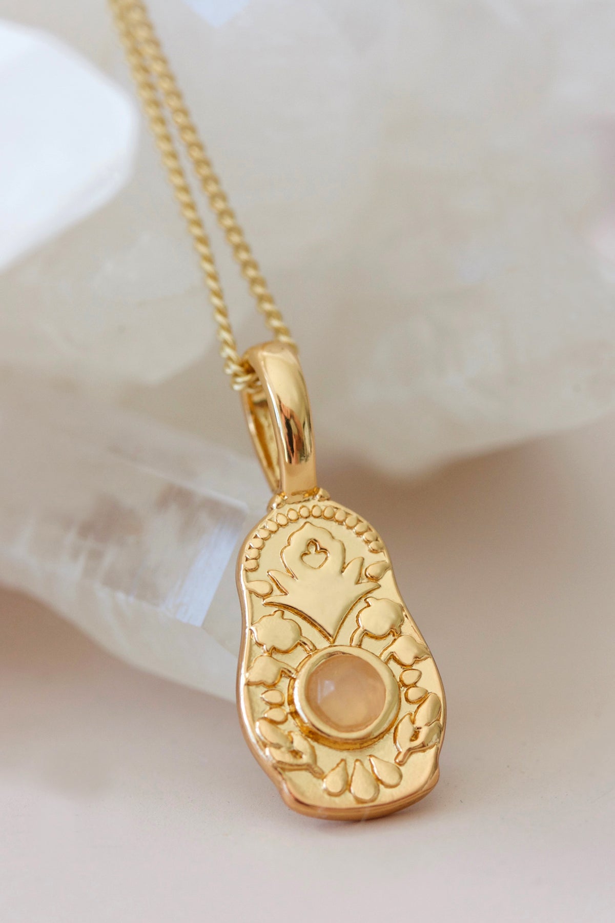 Gold Babushka Doll Necklace - Cloud Nine Jewels